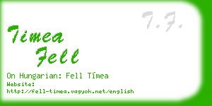 timea fell business card